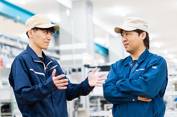 社員同士の会話